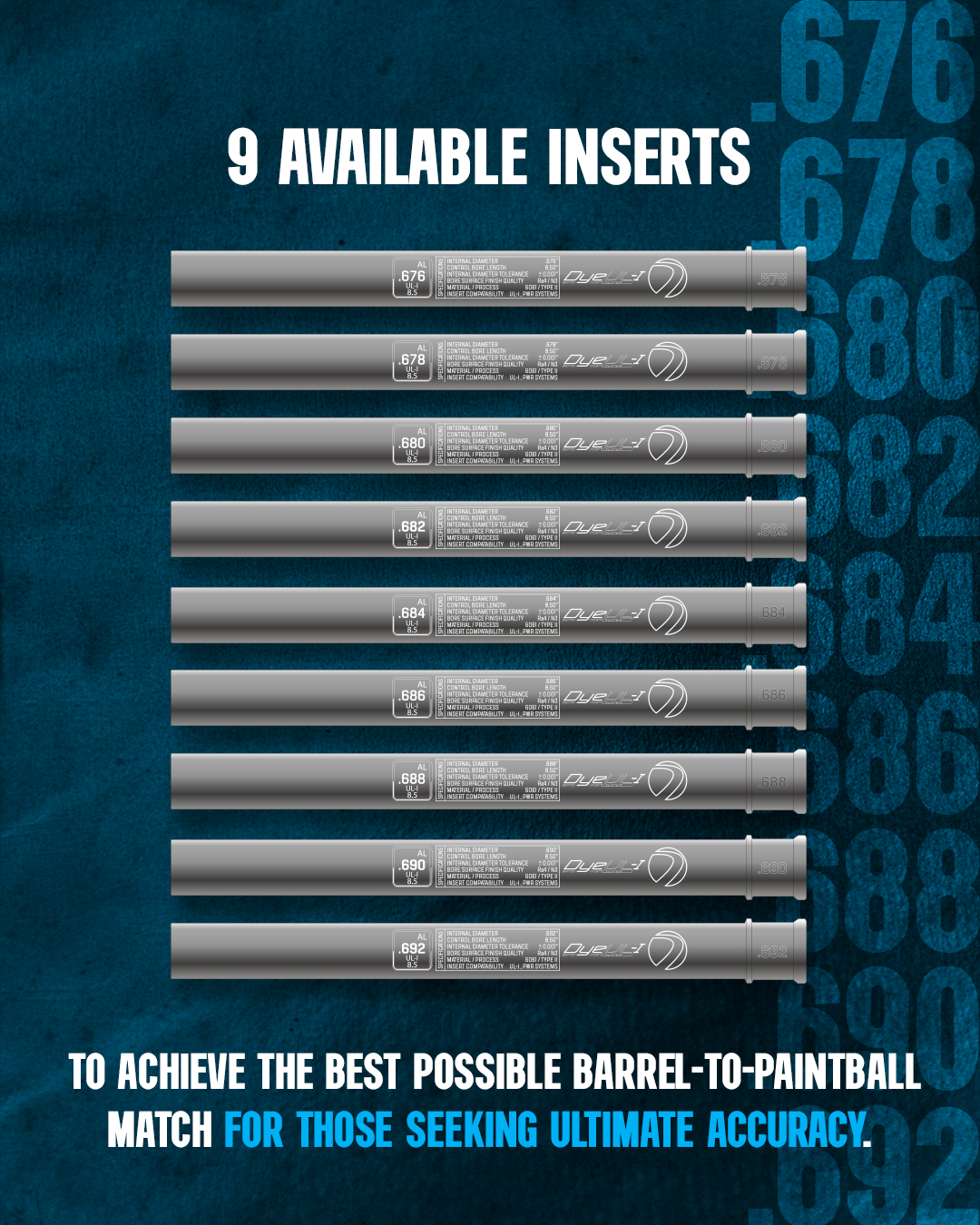 Dye UL-I Barrels