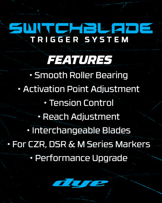 Dye LAB Switch Blade Triggers MXR/M2/M3/DLS/DSR+ Pro/CZR+