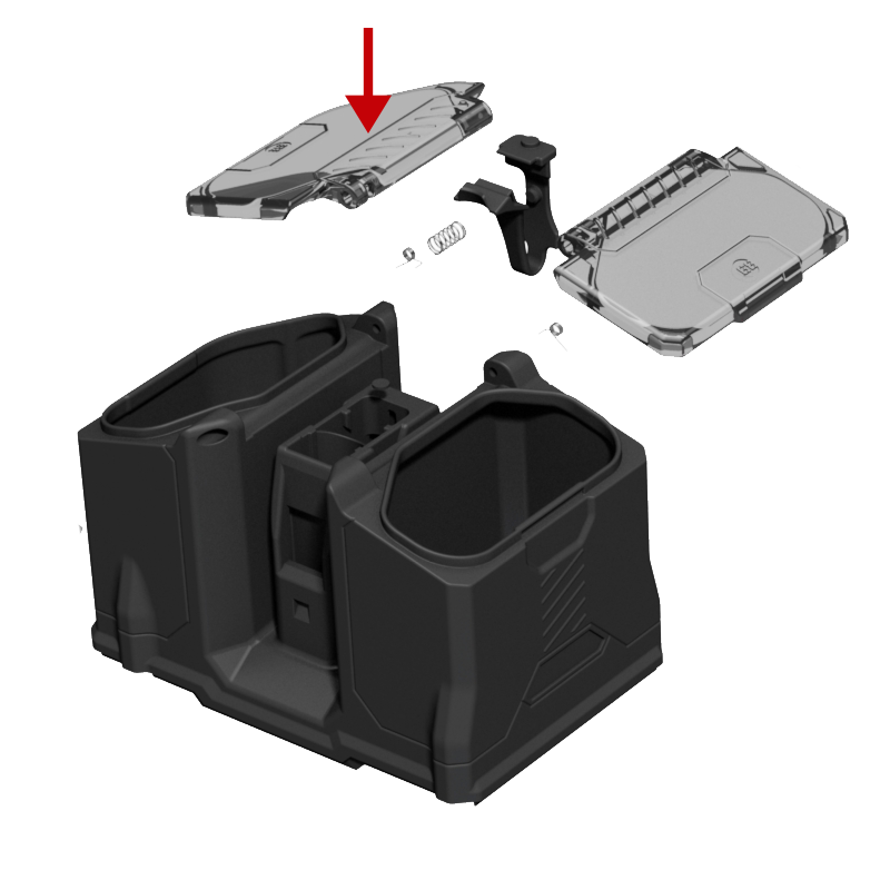 Box Rotor Lid - Tan (Left)