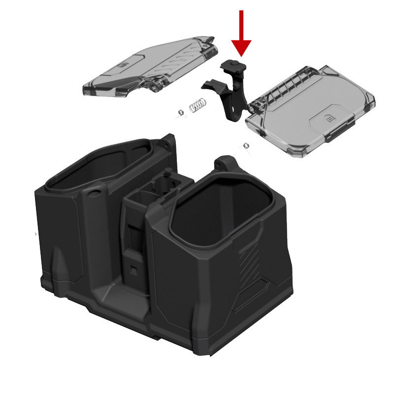 Box Rotor Retaining Clip - Black